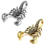 Ficha técnica e caractérísticas do produto Collier En Cuir Scorpion Pour Hommes La Mode Scorpion Pendentif Bijoux Dcor