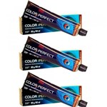 Ficha técnica e caractérísticas do produto Color Perfect Coloração Capilar 6.7 Louro Escuro Marrom (Kit C/03)