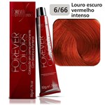 Ficha técnica e caractérísticas do produto Coloração 6-66 Louro Escuro Vermelho Forever Colors 50g - Forever Liss