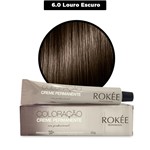 Ficha técnica e caractérísticas do produto Coloração Creme Permanente ROKÈE Professional 50g - Louro Escuro 6.0 - Tintura Rokee