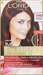 Ficha técnica e caractérísticas do produto Coloração Imédia Excellence, L'Oréal Paris, 4466 Vermelho Profundo