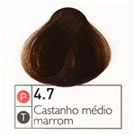 Ficha técnica e caractérísticas do produto Coloração Instantly Collor Castanho Médio Marrom 4.7 - Alpha Line