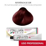 Coloração Itallian Color Professional 60g Louro Escuro Vermelho Irisado 6.62