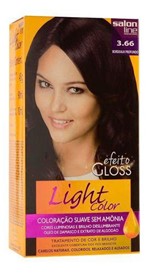 Ficha técnica e caractérísticas do produto Coloração Light Color Efeito Gloss 3.66 - Salon Line