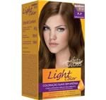 Tintura Creme Salon Line Light Color Marrom Dourado 7.7 Kit