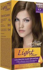 Ficha técnica e caractérísticas do produto Coloração Light Color Efeito Gloss Marrom Dourado 7.7 - Salon Line