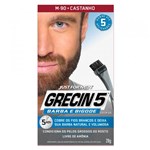 Ficha técnica e caractérísticas do produto Coloração para Barba e Bigode Grecin 5 - Castanho