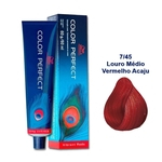 Ficha técnica e caractérísticas do produto ColoraçãO Permanente Wella Professionals Color Perfect 7/45 Louro MéDio Vermelho Acaju 60g
