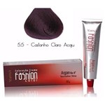 Ficha técnica e caractérísticas do produto Coloração Yamá Fashion Color Argan 60g - 5.5 Castanho Claro Acaju