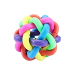 Ficha técnica e caractérísticas do produto Colorful Bell Ball Pet Bite Toy Pet Puppy Molar Healthy Gum Dedicated Play Ball (M)