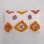 Ficha técnica e caractérísticas do produto Colorful Cushion Cover Embroidery Diamond Strip Moroccan Style Pillow Cover 45x45cm/30x50cm Home Decoration Orange Beige Grey