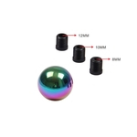 Ficha técnica e caractérísticas do produto Kit de conversão de hub Colorido forma de bola redonda engrenagem Car Universal alavanca de câmbio Shifter alavanca da cabeça