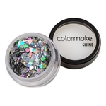 Ficha técnica e caractérísticas do produto Colormake Shine Formatos Coração Prata - Glitter 2g