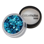 Ficha técnica e caractérísticas do produto Colormake Shine Formatos Estrela Azul Turquesa - Glitter 2g