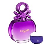 Colors Purple Benetton Eau de Toilette - Perfume Feminino 80ml+Beleza na Web Roxo - Nécessaire