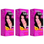 Ficha técnica e caractérísticas do produto Colortotal Tinta Creme 4.0 Castanho Médio 50g - Kit com 03