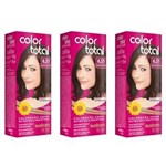 Ficha técnica e caractérísticas do produto Colortotal Tinta Creme 6.51 Marrom Castanha 50g - Kit com 03
