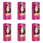 Ficha técnica e caractérísticas do produto Colortotal Tinta Creme 6.51 Marrom Castanha 50g - Kit com 06