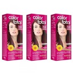 Colortotal Tinta Creme 6.62 Louro Escuro Vermelho Irisado 50g (kit C/06)