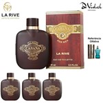 Ficha técnica e caractérísticas do produto Combo 03 Perfumes - Cabana La Rive Eau de Toilette - Perfume Masculino 90ml