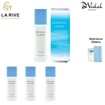 Ficha técnica e caractérísticas do produto Combo 03 Perfumes - Donna La Rive Eau de Parfum - Perfume Feminino 90ml