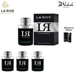 Ficha técnica e caractérísticas do produto Combo 03 Perfumes - LR Password La Rive Eau de Toilette - Perfume Masculino 75ml