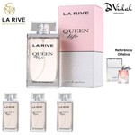 Ficha técnica e caractérísticas do produto Combo 03 Perfumes - Queen Of Life La Rive Eau de Parfum - Perfume Feminino 75ml