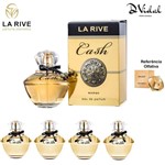 Ficha técnica e caractérísticas do produto Combo 04 Perfumes - Cash Woman La Rive Eau de Parfum - Perfume Feminino 90ml