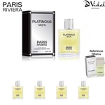 Ficha técnica e caractérísticas do produto Combo 04 Perfumes - Paris Riviera Platinous Men - Perfume Masculino 100 Ml