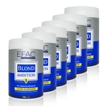 Ficha técnica e caractérísticas do produto Combo 6 Pó Descolorante Azul EFAC Blond Ambition - 500g cada