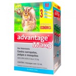 Ficha técnica e caractérísticas do produto Combo Antiparasitário Advantage Max-3 M para Cães de 04 a 10 Kg - 3 Pipetas (1,0 Ml) - Bayer