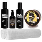 Ficha técnica e caractérísticas do produto Combo Barba Shampoo Balm Tônico 2 Toalhas Usebarba - Use Barba