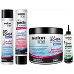 Ficha técnica e caractérísticas do produto Combo Bomba Salon Line Tratamento Completo 4 Itens Antiqueda