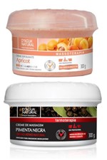Ficha técnica e caractérísticas do produto Combo Esfoliante Apricot Média Abrasão+pimenta Negra 300g Dágua Natural - Dagua Natural