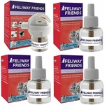 Ficha técnica e caractérísticas do produto Combo Feliway Friends 1un Difusor + 3un Refil 48ml Extra