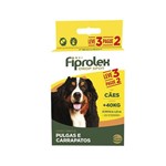 Ficha técnica e caractérísticas do produto Combo Fiprolex Cães Acima 40kg Anti-pulgas e Carrapatos (LEVE 3 Pague 2) Ceva