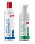 Combo Higiene Oral Ibasa Solução 200ml + Espuma Bucal 50ml