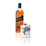 Ficha técnica e caractérísticas do produto Combo JW Black Label 1L + Flask Personalizada Águia - Johnnie Walker