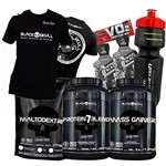 Ficha técnica e caractérísticas do produto Combo Kit de Suplementos Ganho de Massa e Peso – Black Skull – Amendoim