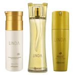 Ficha técnica e caractérísticas do produto Combo Linda: Des. Colônia + Desodorante Body Spray + Creme Hidratante