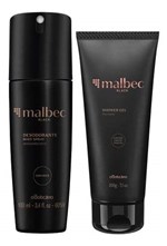 Ficha técnica e caractérísticas do produto Combo Malbec Black: Shower Gel + Desodorante Body Spray