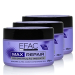 Ficha técnica e caractérísticas do produto Combo 3 Máscaras de Reconstrução Imediata Max Repair 250g (cada) EFAC
