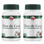 Combo 2 - Óleo de Coco Extravirgem 1mg - 120 Cápsulas - Vitafor