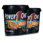 Ficha técnica e caractérísticas do produto Combo 2 Pastas de Amendoim Integral Lisa 1kg - Power One