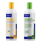 Combo Shampoo Dermatológico Hexadene 250Ml + Sebolytic 250Ml - Virbac