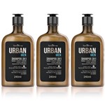 Ficha técnica e caractérísticas do produto Combo 3 Shampoo Urban Men Farmaervas 3x1 - 240ml