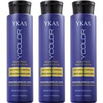 Ficha técnica e caractérísticas do produto Combo 3 Shampoos Matizador Ycolor Ykas - 500ml