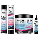 Combo Sos Bomba Salon Line Tratamento Completo 4 Itens - 4 Itens