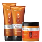 Ficha técnica e caractérísticas do produto Combo Tratamento Lowell Protect Care Máscara 450g com Shampoo 240ml e Condicionador 200ml