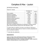 Ficha técnica e caractérísticas do produto Complexo B Max 120 Cáps Lauton - Lauton Nutrition